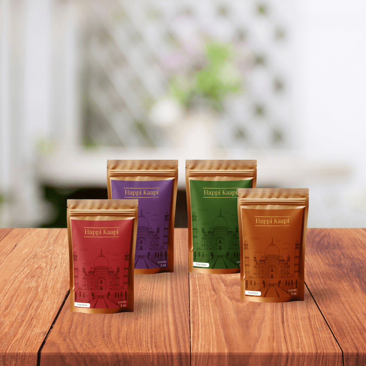 Happi Kaapi's Mini Sampler Pack, 8 oz (4 packs of 2 oz each)